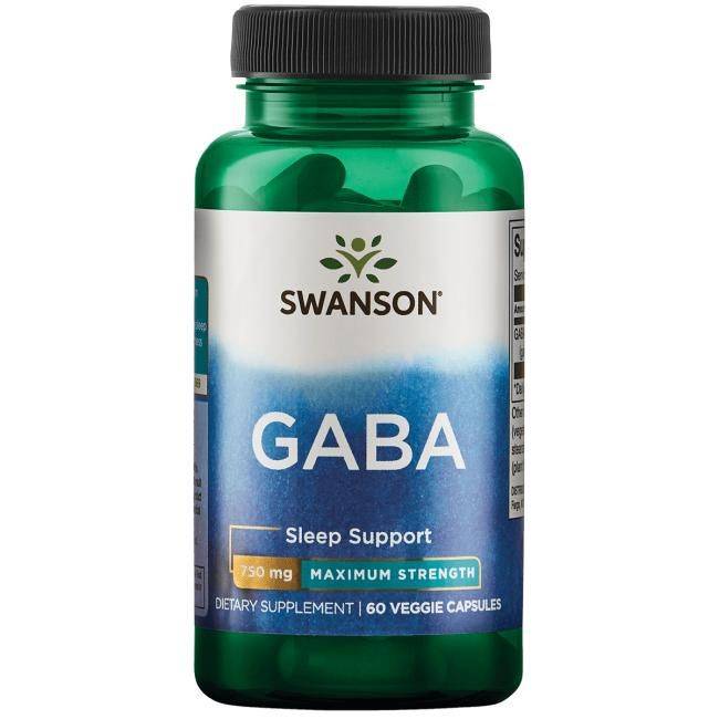 vitanetshop - SWU676 - Maximum Strength GABA (60 Caps, 750mg) 1