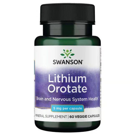 Lithium Orotate (60 Caps, 5mg)