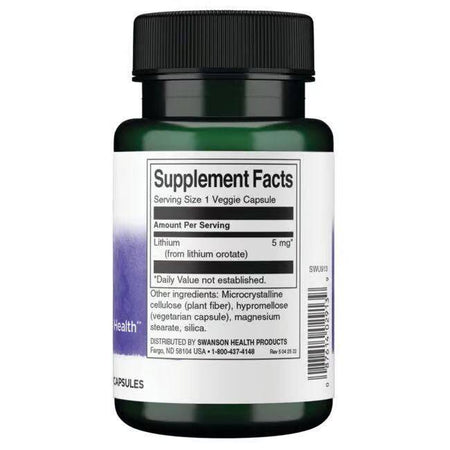 vitanetshop - SWU913 - Lithium Orotate -  label