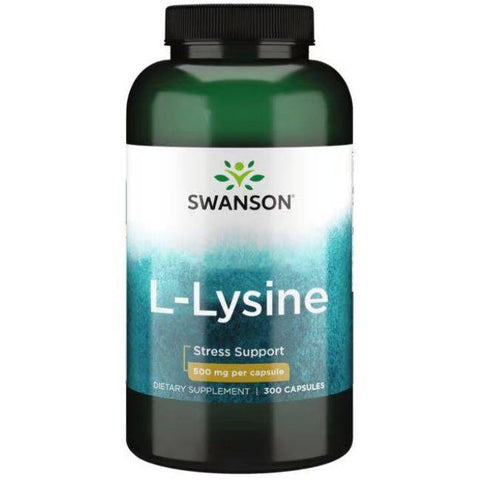 L-Lysin (300 kapslar, 500 mg)