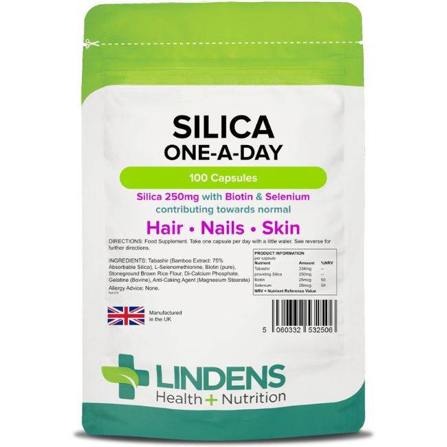 Silica for Hair og Nails (100 kapsler, 250mg)