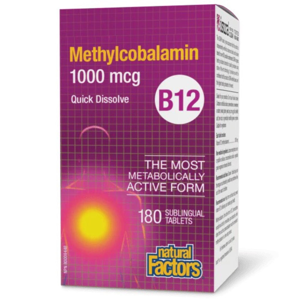 B12 Methylcobalamin (180 tabletter, 1000mcg)