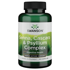 Senna Psyllium Cascara Cleanse Complex (90 kapsler)