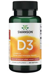 Vitamin D-3 5000 (250 kapslar, 125 mcg)