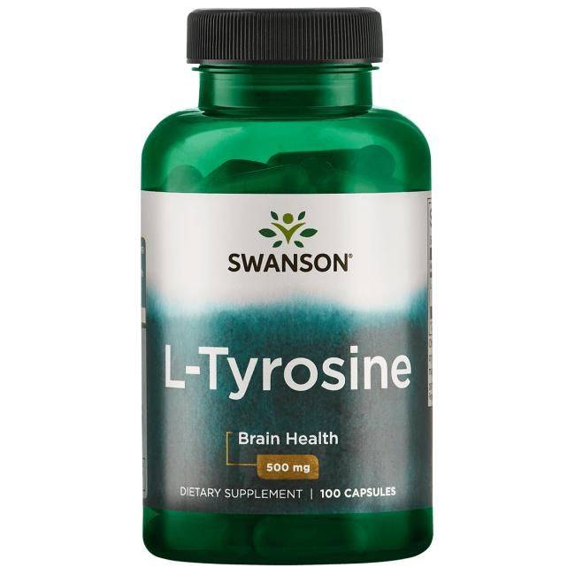 L-Tyrosin (100 kapsler, 500 mg)