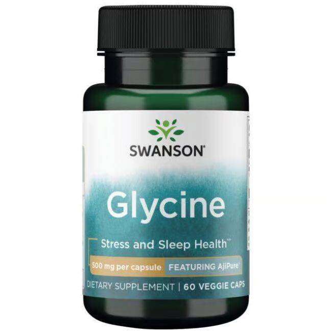 AjiPure Glycin (60 Veg. Kapsler, 500mg) (Kort Udløb: 30/9-2026)