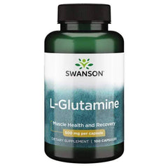 L-Glutamin (100 kapsler, 500 mg)