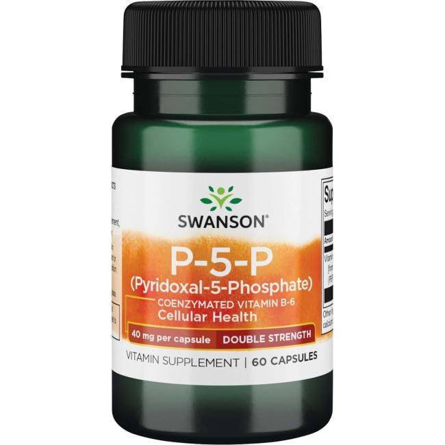 Vitamin B-6 coenzymeret (Pyridoxal-5-phosphat) (60 kapsler, 40 mg)